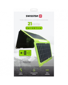 Сгъваем соларен панел SWISSTEN 21 W