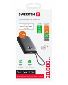 SWISSTEN VOLTBOX 35W 20000 mAh power bank