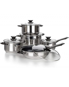 Set veselă, oțel inoxidabil BANQUET SWING Negru; 48727029