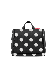 Trousse de toilette XL, dots white – reisenthel