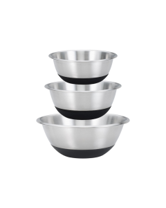 Ensemble de saladiers BLACK STEEL, 3 pièces – KING