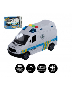 Mașină de poliție, plastic, 15cm