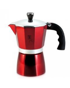 Cafetieră espresso 3 cești Burgundy Metallic Line