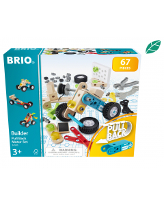 BRIO Bau-Set mit Rückziehmotor 67-tlg.