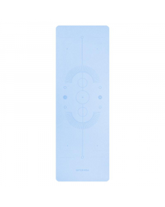 Spokey MANDALA Jóga podložka, 183 x 61 x 0,4 cm, modrá