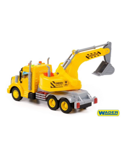Автоматичен багер с маховик WIKY, жълт