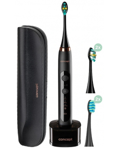 Звукова ел. четка за зъби с калъф за пътуване CONCEPT ZK7011 PERFECT SMILE, черна