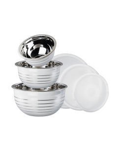 King Classic Set de 3 bols avec couvercle