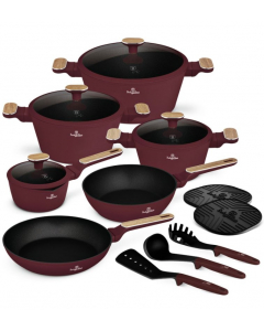 BERLINGER HAUS Sada nádobí s titanovým 15 ks Leonardo Nordic Collection BH-8306