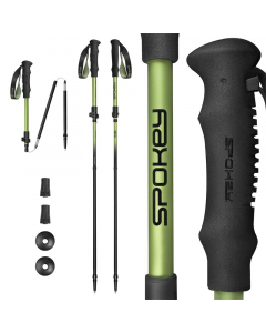 Сгъваеми трекинг щеки Spokey TERRA, 4 части, каки