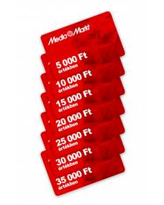 Media Markt plasztik ajándékkártya